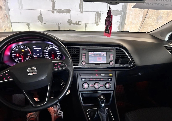 Seat Leon cena 43000 przebieg: 131700, rok produkcji 2014 z Bieżuń małe 56